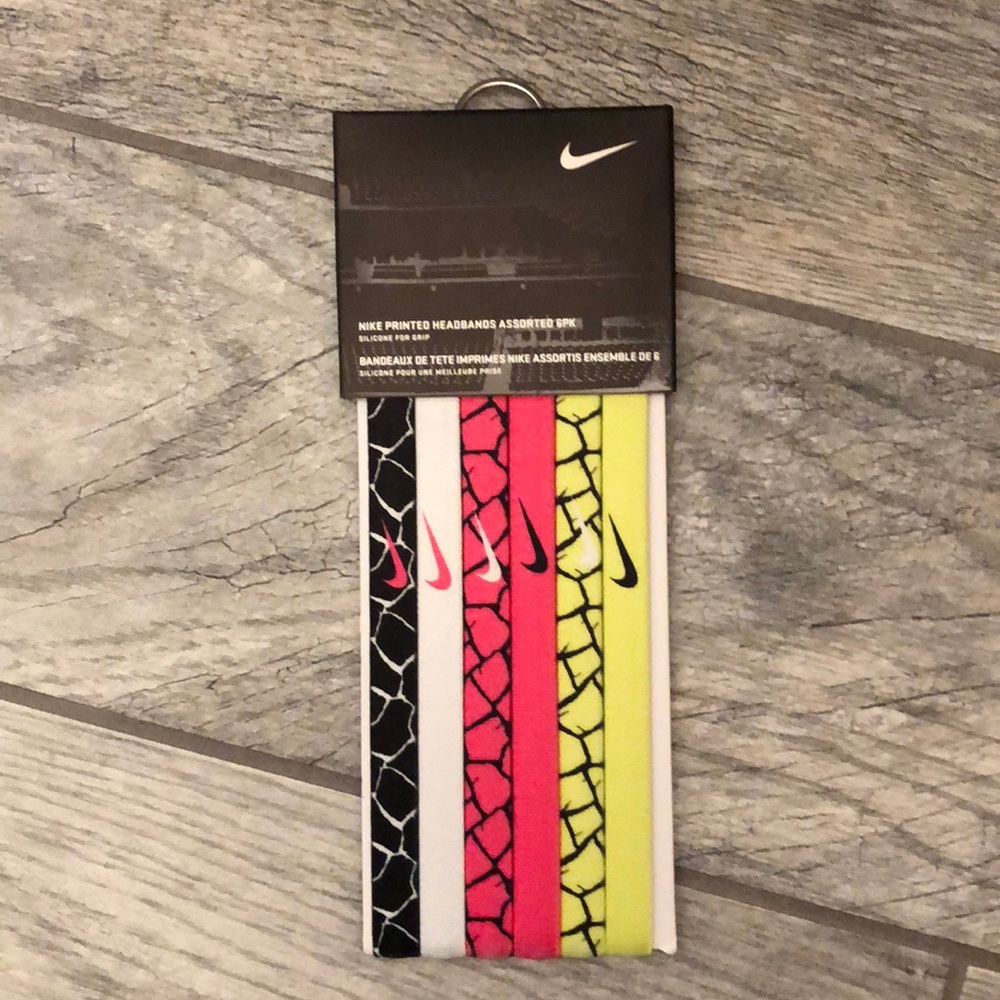 Nike Printed Headbands Assorted 6 pk